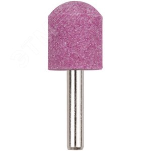 Шарошка абразивная (по металлу), хвостовик 6 мм, цилиндр с закругленнием 20x25 мм - фото 1