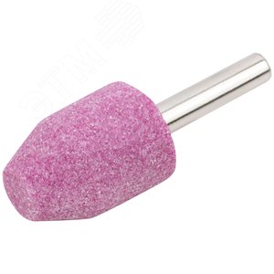 Шарошка абразивная (по металлу), хвостовик 6 мм, цилиндр со скосом 18x27 мм - фото 2