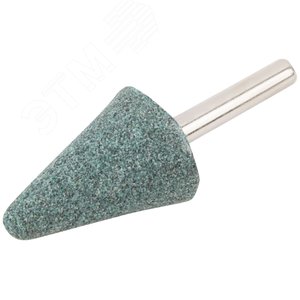 Шарошка абразивная (по камню, мрамору, кафелю), хвостовик 6 мм, конус с закруглением 25x35 мм - фото 2