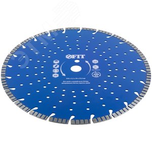 Диск отрезной алмазный cегментный (сухая и влажная резка), для бетона, армированного бетона, камня 350х3.2х10х25.4 мм - фото 2