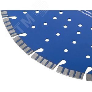 Диск отрезной алмазный cегментный (сухая и влажная резка), для бетона, армированного бетона, камня 350х3.2х10х25.4 мм - фото 5