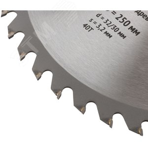 Диск пильный для циркулярных пил по дереву 250x32/30x40T - фото 5