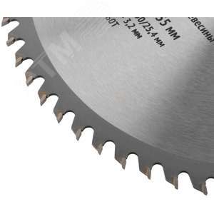 Диск пильный для циркулярных пил по дереву 255x30/25.4x60T - фото 5