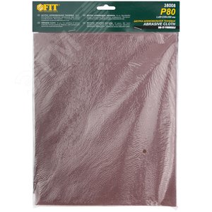 Листы шлифовальные на тканевой основе, алюминий-оксидный абразивный слой 230х280 мм, 10 шт P80 - фото 3