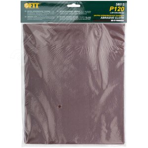 Листы шлифовальные на тканевой основе, алюминий-оксидный абразивный слой 230х280 мм, 10 шт P120 - фото 3