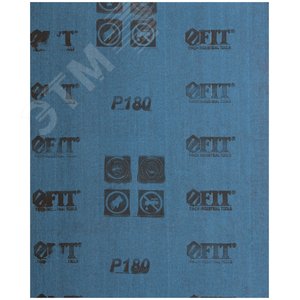 Листы шлифовальные на тканевой основе, алюминий-оксидный абразивный слой 230х280 мм, 10 шт P180 гибкая -14А - фото 2