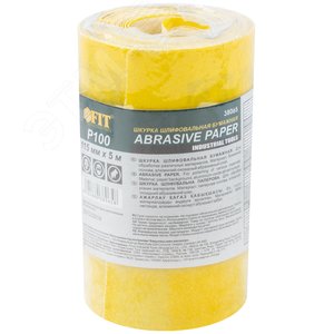 Рулон шлифовальный мини на бумажной основе, алюминий-оксидный абразивный слой 115 мм х 5 м, P100 - фото 2