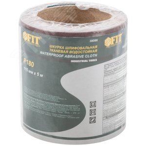Рулон шлифовальный мини на тканевой основе, алюминий-оксидный абразивный слой 115 мм х 5 м, P180 - фото 2