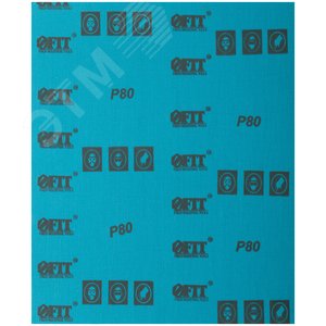 Листы шлифовальные водостойкие на тканевой основе, алюминий-оксидные, Профи 230х280 мм, 10 шт P80 - фото 5