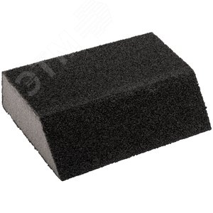 Губка шлифовальная угловая, алюминий-оксидная, 100х70х25 мм, средняя жесткость Р 60 - фото 1