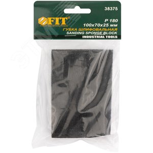 Губка шлифовальная угловая, алюминий-оксидная, 100х70х25 мм, средняя жесткость Р 180 - фото 2