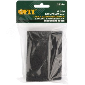 Губка шлифовальная угловая, алюминий-оксидная, 100х70х25 мм, средняя жесткость Р 360 - фото 2