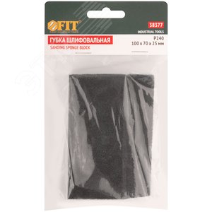 Губка шлифовальная угловая, алюминий-оксидная, 100х70х25 мм, средняя жесткость Р 240 - фото 3