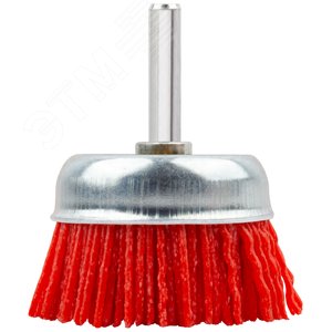 Кордщетка-чашка нейлоновая со штифтом 50 мм - фото 2