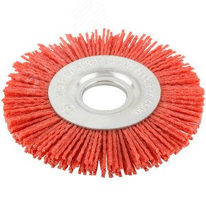 Изображение товара Корщетка-колесо нейлоновая, посадочный диаметр 22,2 мм, Профи 100 мм (шт)