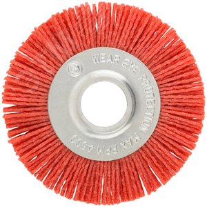 Корщетка-колесо нейлоновая, посадочный диаметр 22,2 мм, Профи 100 мм - фото 2