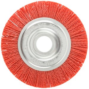 Корщетка-колесо нейлоновая, посадочный диаметр 22,2 мм, Профи 125 мм - фото 2