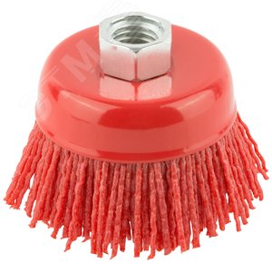 Корщетка-чашка нейлоновая, гайка М14, Профи 65 мм - фото 1