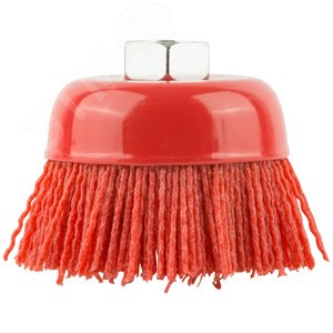 Корщетка-чашка нейлоновая, гайка М14, Профи 75 мм - фото 4