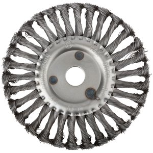 Кордщетка-колесо, посадочный диаметр 22.2 мм, стальная витая проволока 180 мм 39108 FIT - 2