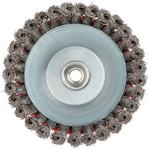 Кордщетка-чашка, гайка М14, стальная витая проволока 150 мм - фото 4