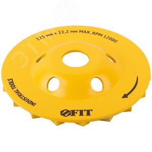 Диск алмазный шлифовальный, посадочный диаметр 22.2 мм, ''Турбо-сегмент'' 125 мм - фото 6