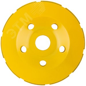 Диск алмазный шлифовальный, посадочный диаметр 22.2 мм, сегментный, двойной ряд 125 мм - фото 5