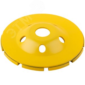 Диск алмазный шлифовальный, посадочный диаметр 22.2 мм, сегментный, двойной ряд 125 мм - фото 6