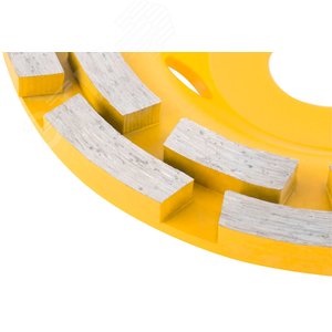 Диск алмазный шлифовальный, посадочный диаметр 22.2 мм, сегментный, двойной ряд 125 мм - фото 8