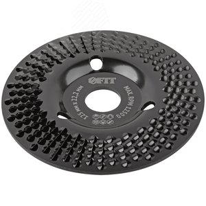 Диск обдирочный по дереву, наклонный, посадочный диаметр 22,2 мм, 125 мм, грубая насечка - фото 2