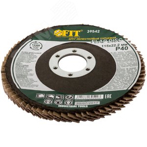 Круг лепестковый торцевой, 115 мм Р 40 - фото 2