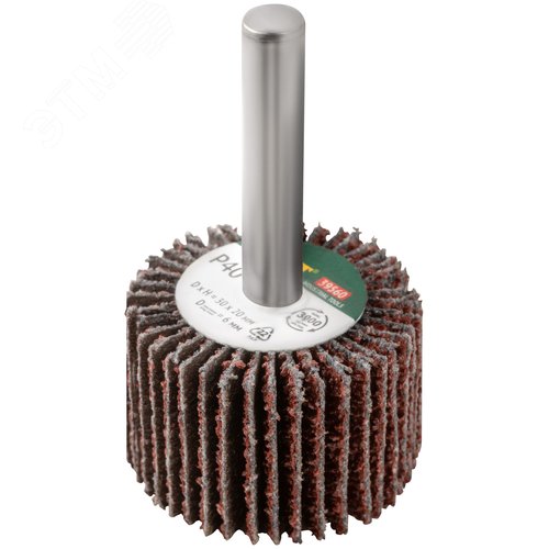 Изображение товара Диск лепестковый для дрели радиальный 30х20х6 мм Р 40 (шт)