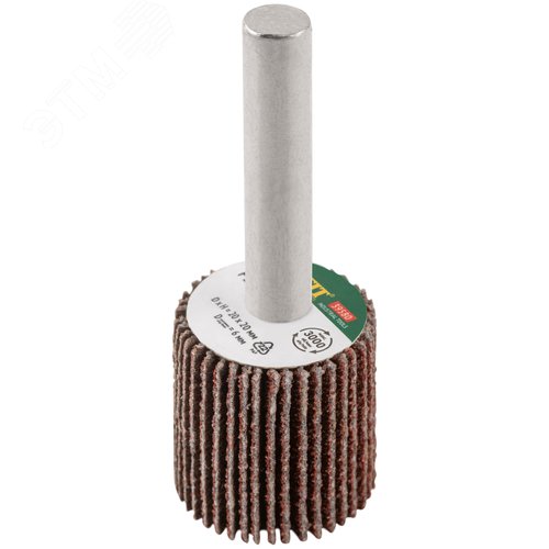 Изображение товара Диск лепестковый для дрели радиальный 20х20х6 мм Р 100 (шт)