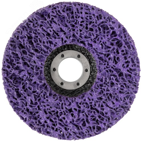 Диск зачистной полимерный CNS, фиолетовый, посадочный диаметр 22,2 мм, 125 мм - фото 2