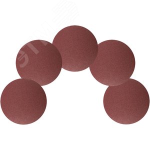 Круги шлифовальные сплошные (липучка), алюминий-оксидные, 125 мм, 5 шт Р 80 - фото 5
