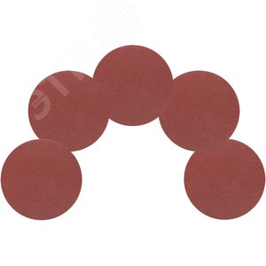 Круги шлифовальные сплошные (липучка), алюминий-оксидные, 125 мм, 5 шт Р 100 гибкая -14А - фото 5