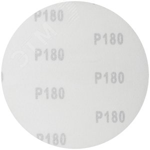 Круги шлифовальные сплошные (липучка), алюминий-оксидные, 125 мм, 5 шт Р 180 гибкая -14А - фото 2