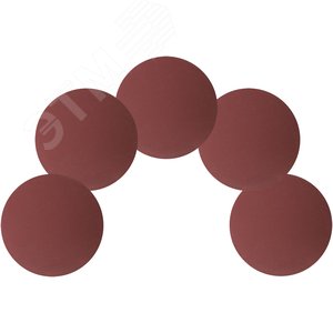 Круги шлифовальные сплошные (липучка), алюминий-оксидные, 125 мм, 5 шт Р 320 гибкая -14А - фото 5