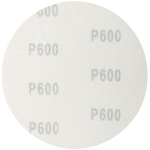 Круги шлифовальные сплошные (липучка), алюминий-оксидные, 125 мм, 5 шт Р 600 гибкая -14А - фото 2