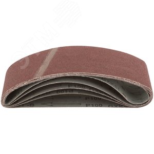 Ленты шлифовальные бесконечные, водостойкие, на тканевой основе, 5 шт, 75х533 мм Р 100 - фото 2