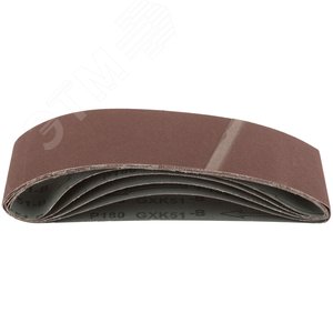 Ленты шлифовальные бесконечные, водостойкие, на тканевой основе, 5 шт, 75х533 мм Р 180 - фото 2