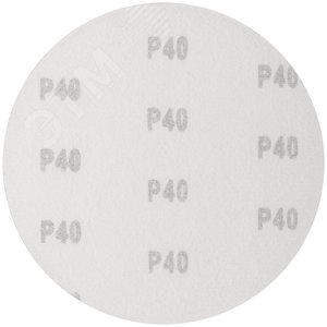 Круги шлифовальные сплошные (липучка), алюминий-оксидные, 150 мм, 5 шт Р 40 гибкая -14А - фото 2