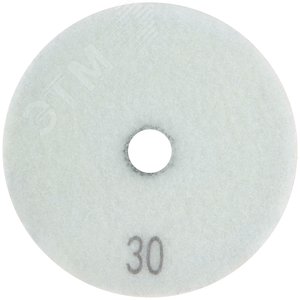 Круг алмазный гибкий шлифовальный АГШК (липучка), влажное шлифование, 100 мм, Р 30 - фото 2