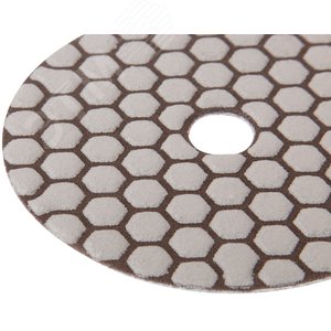 Круг алмазный гибкий шлифовальный АГШК (липучка), сухое шлифование, 100 мм, Р 30 - фото 5
