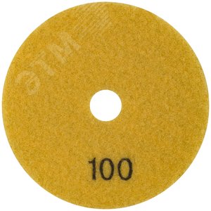 Круг алмазный гибкий шлифовальный АГШК (липучка), сухое шлифование, 100 мм, Р 100 - фото 2