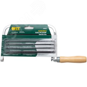 Ножовка по металлу и дереву 175 мм с глубокой рамкой + 5 запасных полотен - фото 3