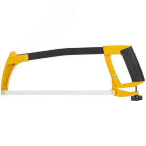 Изображение товара Ножовка по металлу 300 мм Профи, регулировка натяга, работа под углом 45 гр., прорезиненная ручка, полотно Bi-Metal (шт)