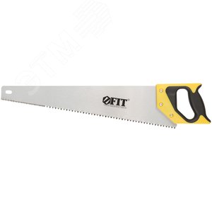 Изображение товара Ножовка по дереву, крупный кален.зуб 3 ТPI с запилом 7 ТPI, 2D заточка, пласт.прорезинен.ручка 500 мм (шт)