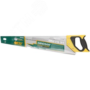 Ножовка по дереву, крупный кален.зуб 3 ТPI с запилом 7 ТPI, 2D заточка, пласт.прорезинен.ручка 500 мм - фото 3