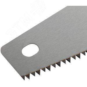 Ножовка по дереву, крупный каленый зуб 5 TPI, 2D заточка, пластиковая прорезиненная ручка 400 мм - фото 4